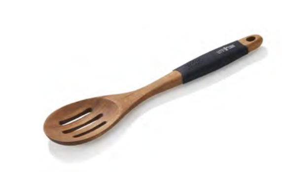 Serveringssked perforerad 30,5 cm akacia