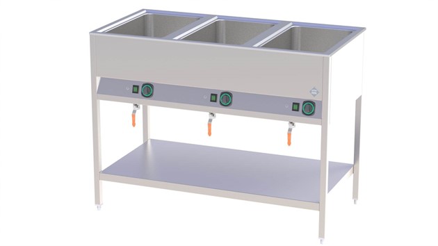 RM Gastro REDFOX Snack vattenbad 3xGN1/1 -200mm BMSD-3120