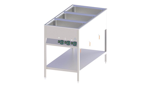 RM Gastro REDFOX Snack vattenbad 3xGN1/1-200mm BMSK-3120