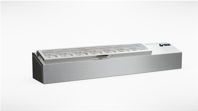 Kylränna för 7xGN1/6 1600mm