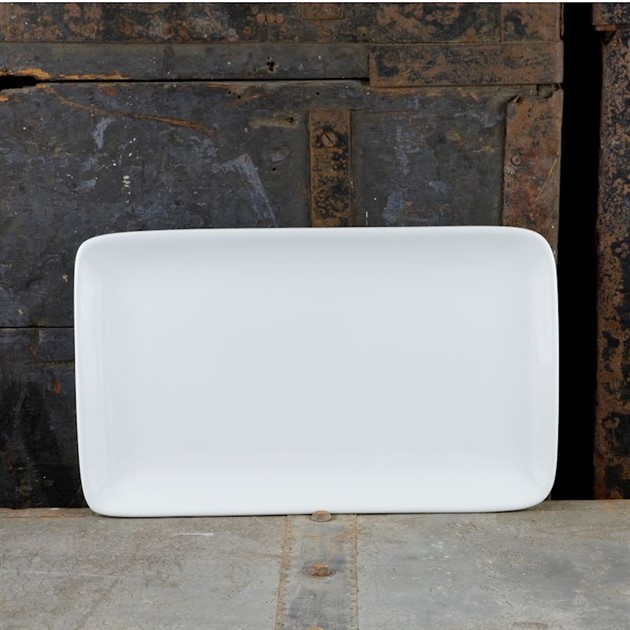 Tallrik 32x18cm Quadro