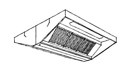 Ventilationskåpa 1400mm