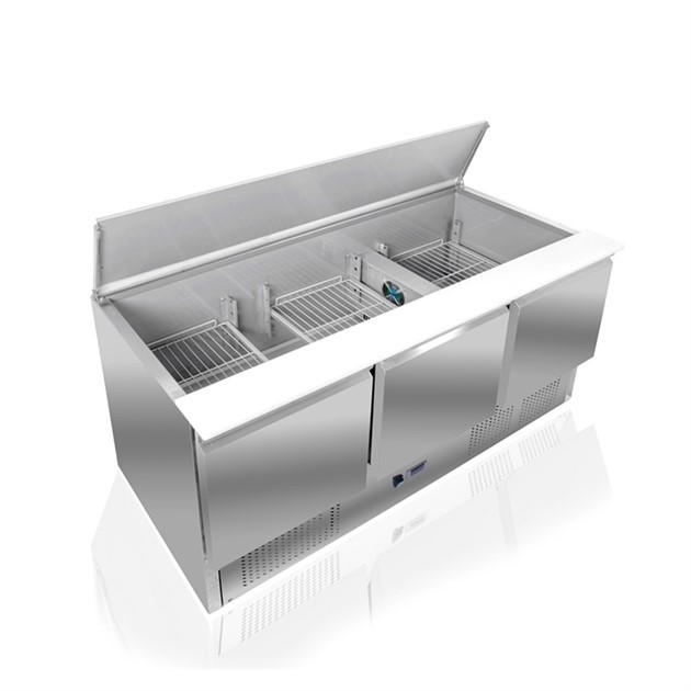 Saladette 3 dörrar, ventilerad kylning