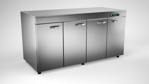 Värmeskåp 1600mm, 4 dörrar